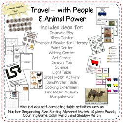 Preschool Curriculum Travel with People and Animal Power