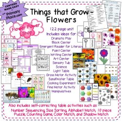 Preschool Curriculum Things That Grow Flowers